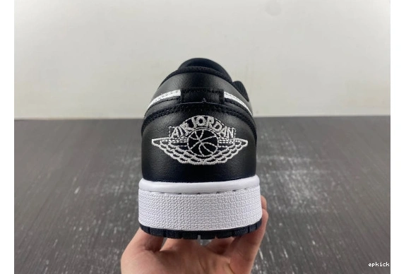 Rep EP 553558-132 553558-132 Low  Air and 1 Jordan black white 0215